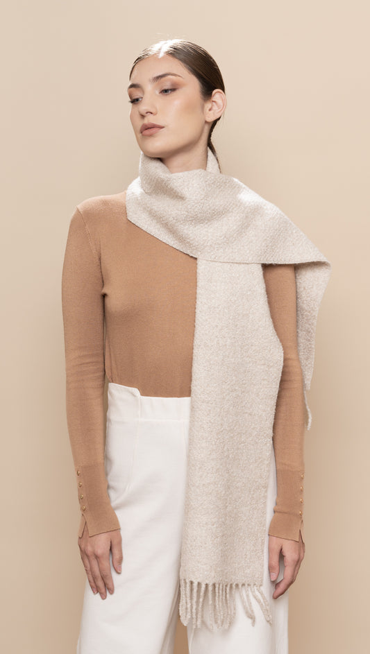 Baby alpaca and silk scarf Altura